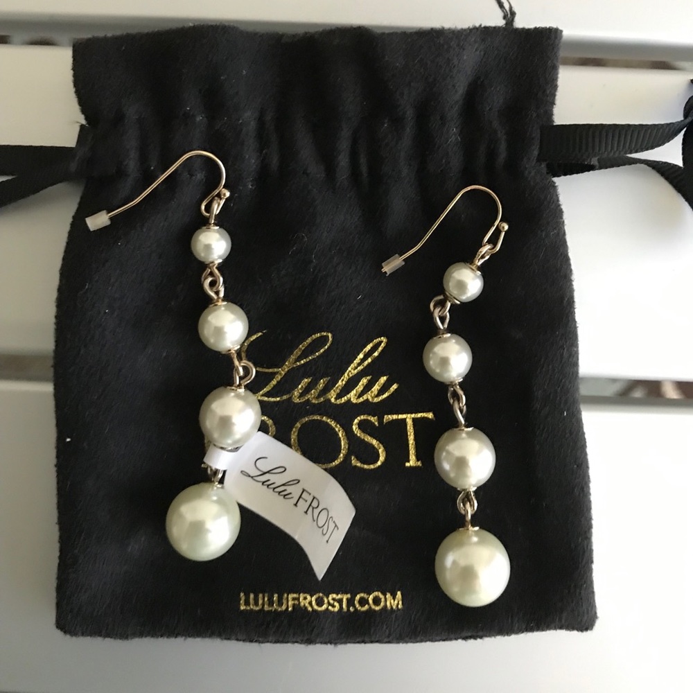 Lulu Frost pear earrings